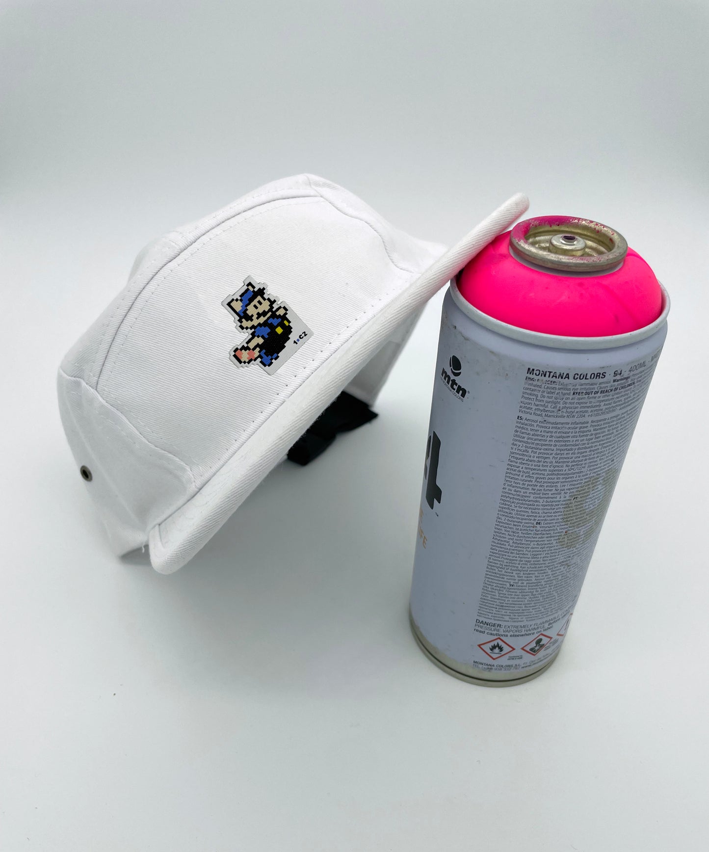 Casquette 5 panels Mario Mr 1.C2 blanche