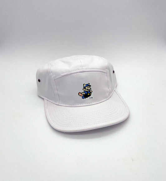 Casquette 5 panels Mario Mr 1.C2 blanche