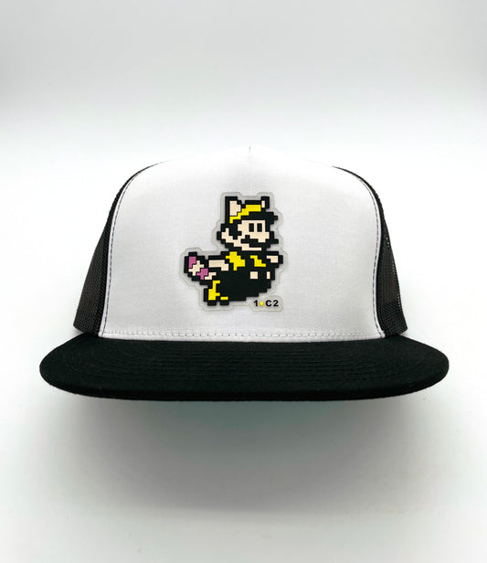 Casquette SnapBack Mario Mr 1.C2 noire Front blanc
