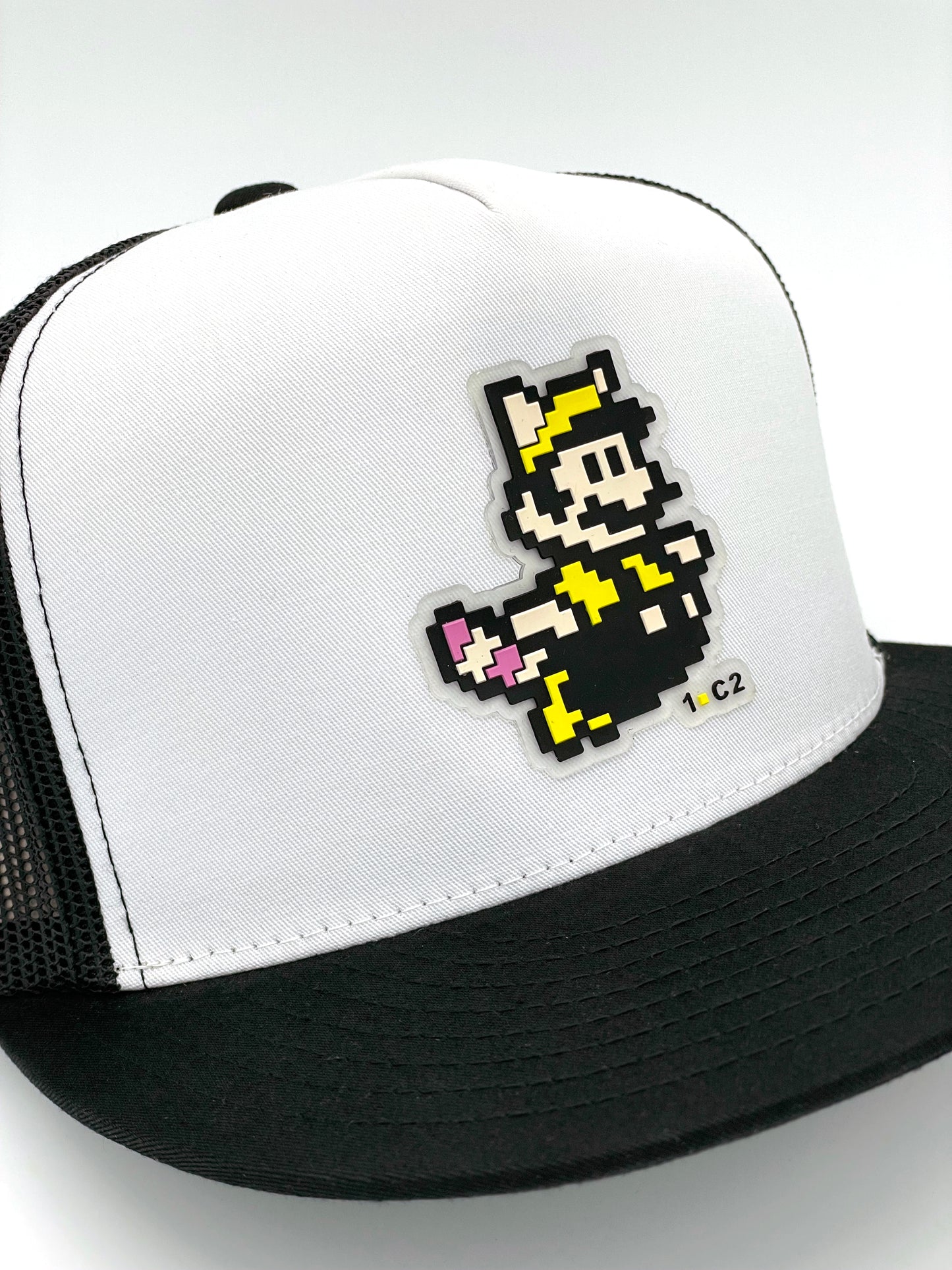 Casquette SnapBack Mario Mr 1.C2 noire Front blanc