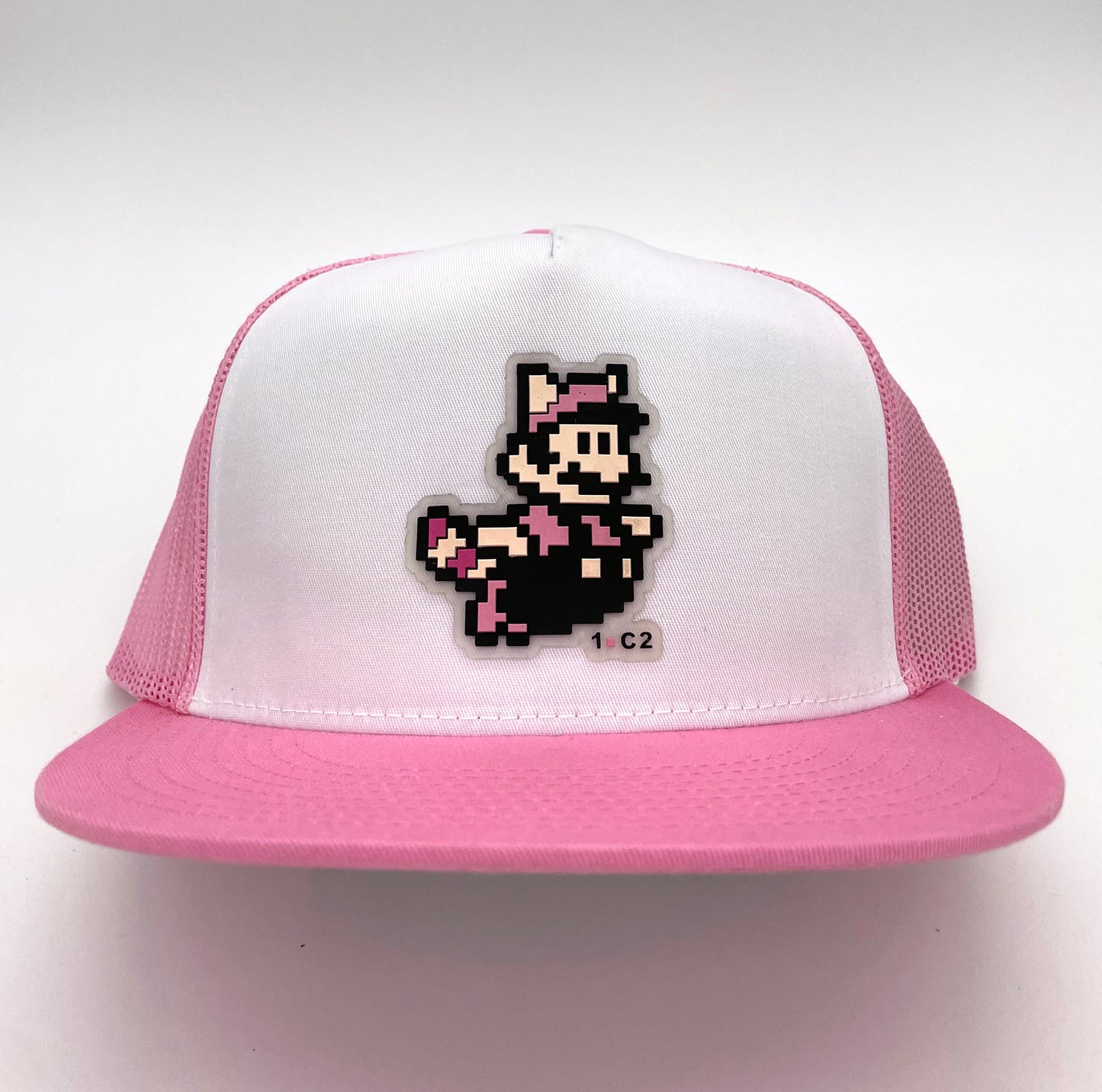 Casquette SnapBack Mario Mr 1.C2 rose Front blanc