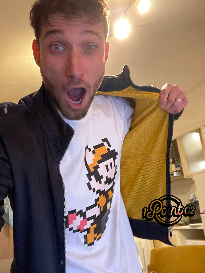 Tee-shirt Supa Mario Orange Black