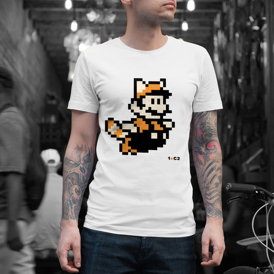 Tee-shirt Supa Mario Orange Black